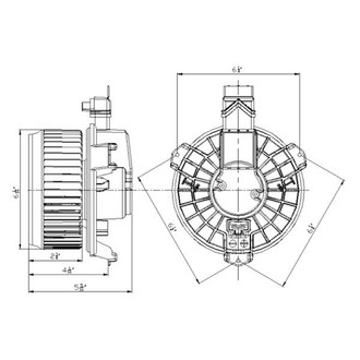 TYC® - HVAC Blower Motor Assembly