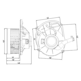 TYC® - HVAC Blower Motor Assembly