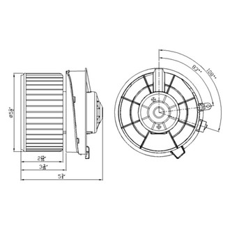 TYC® - HVAC Blower Motor Assembly