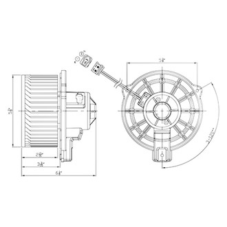 TYC® - HVAC Blower Motor Assembly