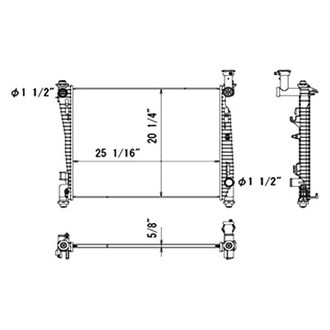 TYC® - Engine Coolant Radiator