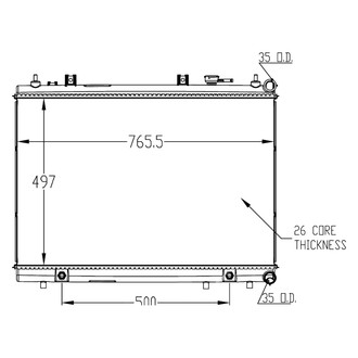 TYC® - Engine Coolant Radiator