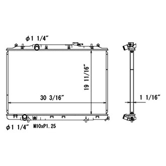 TYC® - Engine Coolant Radiator