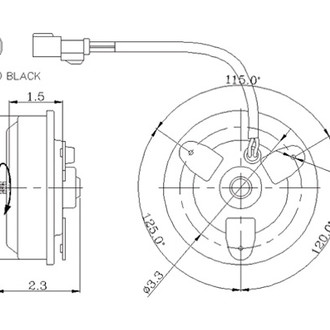 TYC® - Passenger Side Engine Cooling Fan Motor