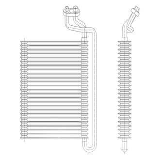 TYC® - A/C Evaporator Core