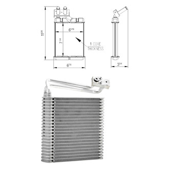 TYC® - A/C Evaporator Core and Heater Core Kit