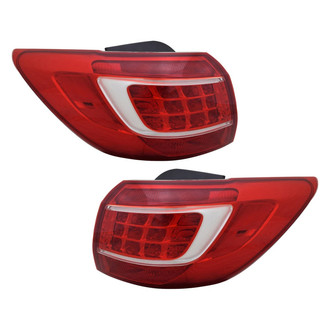TYC® - Driver and Passenger Side Outer Replacement Tail Lights (CAPA Certified)