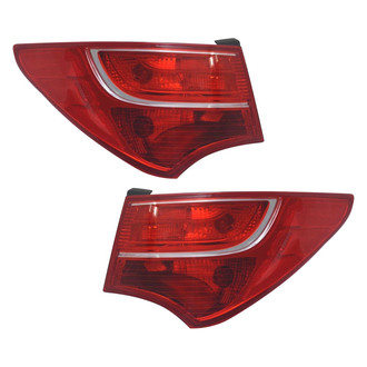 TYC® - Driver and Passenger Side Outer Replacement Tail Lights (Standard Line)