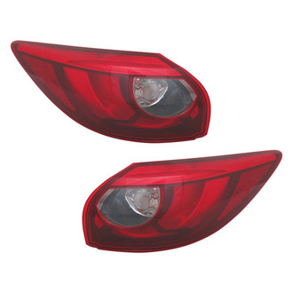 TYC® - Driver and Passenger Side Outer Replacement Tail Lights (CAPA Certified)