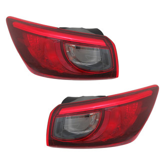 TYC® - Driver and Passenger Side Outer Replacement Tail Lights (CAPA Certified)