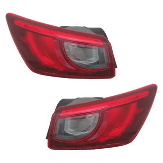 TYC® - Driver and Passenger Side Outer Replacement Tail Lights (Standard Line)