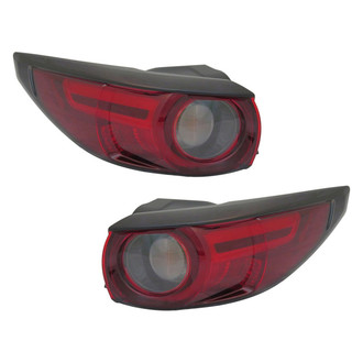 TYC® - Driver and Passenger Side Outer Replacement Tail Lights (CAPA Certified)