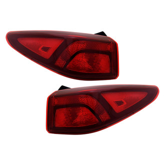 TYC® - Driver and Passenger Side Outer Replacement Tail Lights (CAPA Certified)