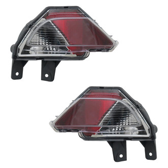 TYC® - Driver and Passenger Side Replacement Backup Lights (Standard Line)