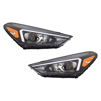 TYC® - Driver and Passenger Side Replacement Headlight Set (CAPA Certified)