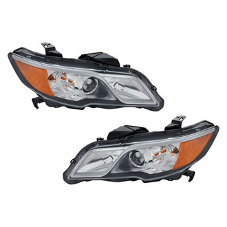 TYC® - Driver and Passenger Side Replacement Headlight Set Lens and Housing (CAPA Certified)