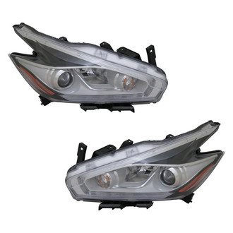 TYC® - Driver and Passenger Side Replacement Headlight Set (CAPA Certified)
