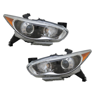 TYC® - Driver and Passenger Side Replacement Headlight Set (CAPA Certified)