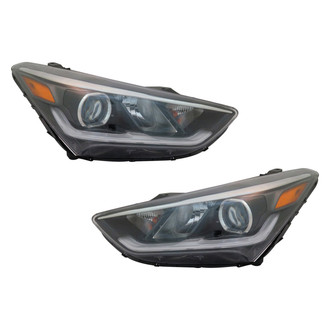 TYC® - Driver and Passenger Side Replacement Headlight Set (CAPA Certified)