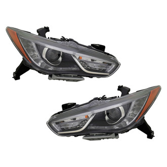 TYC® - Driver and Passenger Side Replacement Headlight Set (CAPA Certified)