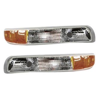 TYC® - Driver and Passenger Side Replacement Turn Signal/Parking Light Lens and Housing Set (CAPA Certified)