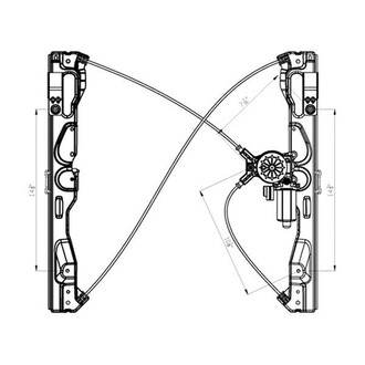 TYC® - Front Driver Side Power Window Regulator and Motor Assembly