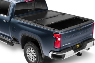 FLEX™ Black Tri-Fold Tonneau Cover, Mid Open