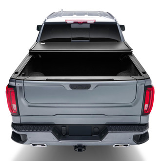 Triad Hard Folding Tonneau Cover, Opened
