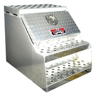 Semi Truck Step Boxes | Aluminum, Vertical, Horizontal, Bright ...