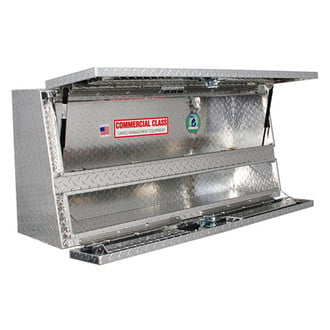 Unique Truck Accessories® - Brute™ Contractor Double Doors Top Mount Tool Box