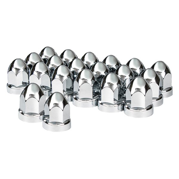 United Pacific® - Chrome Plastic Nut Cover with Flange