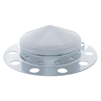 United Pacific® - Chrome Pointed Front Axle Cover Kit