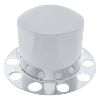 United Pacific® - Chrome Dome Rear Axle Cover Kit