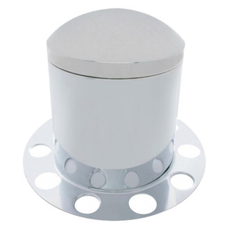 United Pacific® - Chrome Dome Rear Axle Cover Kit