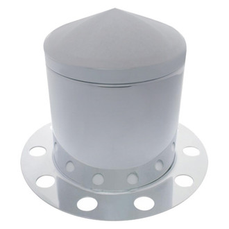 United Pacific® - Chrome Pointed Rear Axle Cover Kit