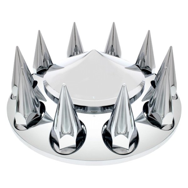 United Pacific® 10241 Chrome Pointed Front Axle Cover Kit