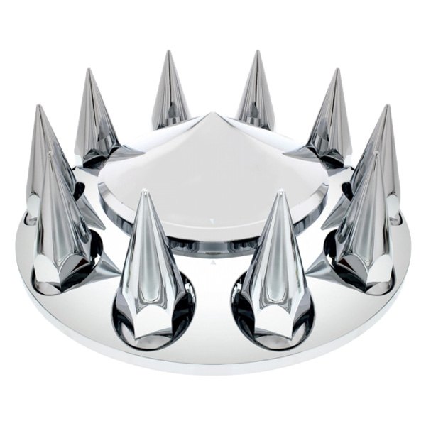 United Pacific® - Chrome Pointed Front Axle Cover Kit