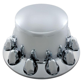 United Pacific® - Economy Chrome Dome Front Axle Cover