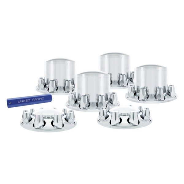 United Pacific® - Chrome Dome Axle Cover Combo Kit