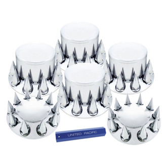 United Pacific® - Chrome Dome Axle Cover Combo Kit