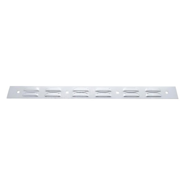 United Pacific® - Louvered Chrome Top Mud Flap Plate