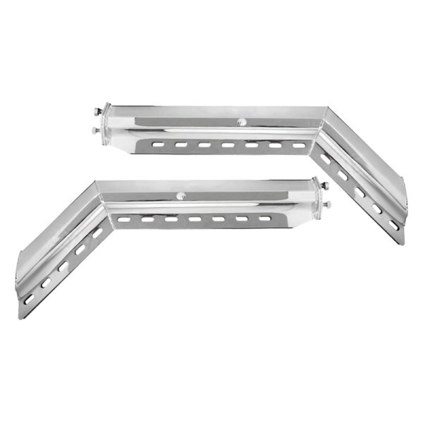 United Pacific® - 45 Degree Chrome Angled Heavy Duty Mud Flap Hanger