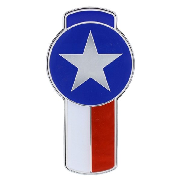 United Pacific® - "Texas Flag" Chrome Die-Cast Side Vent Emblem