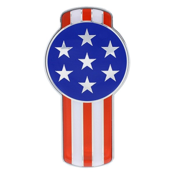 United Pacific® - "USA Flag" Chrome Die-Cast Side Vent Emblem