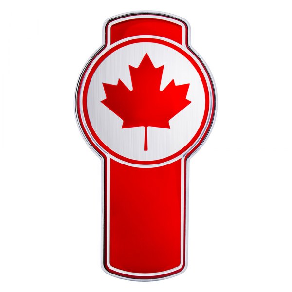 United Pacific® - "Canada Flag" Chrome Die-Cast Side Vent Emblem