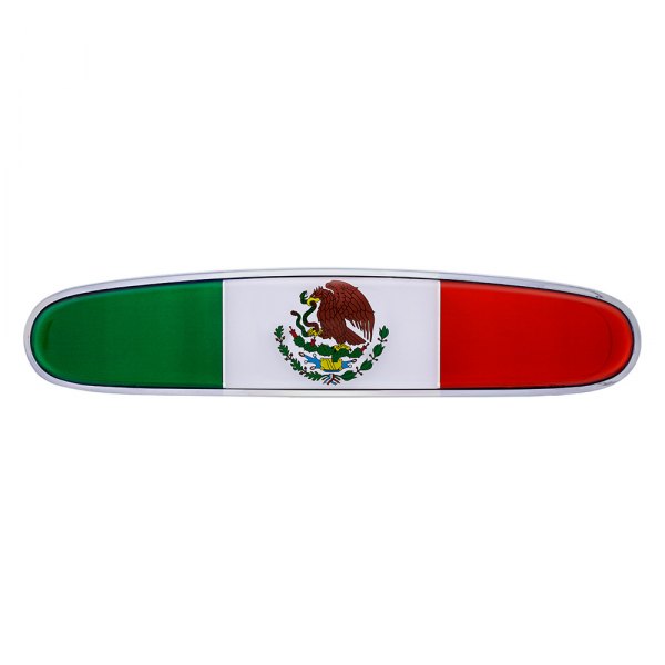 United Pacific® - Freightliner "Mexico Flag" Oval Chrome Hood Emblem