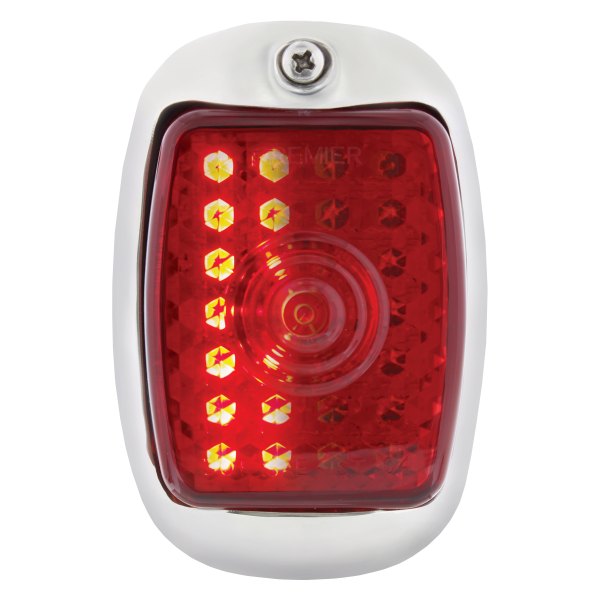 United Pacific® - Passenger Side Black/Red Sequential LED Tail Light