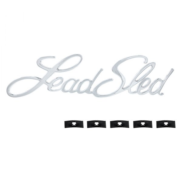United Pacific® - "Lead Sled" Script Chrome Emblem