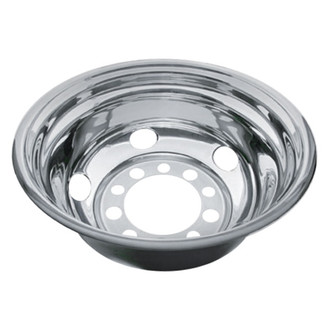 United Pacific® - 24-1/2" 5 Slot 5 Hand Hole Stainless Steel Wheel Simulator