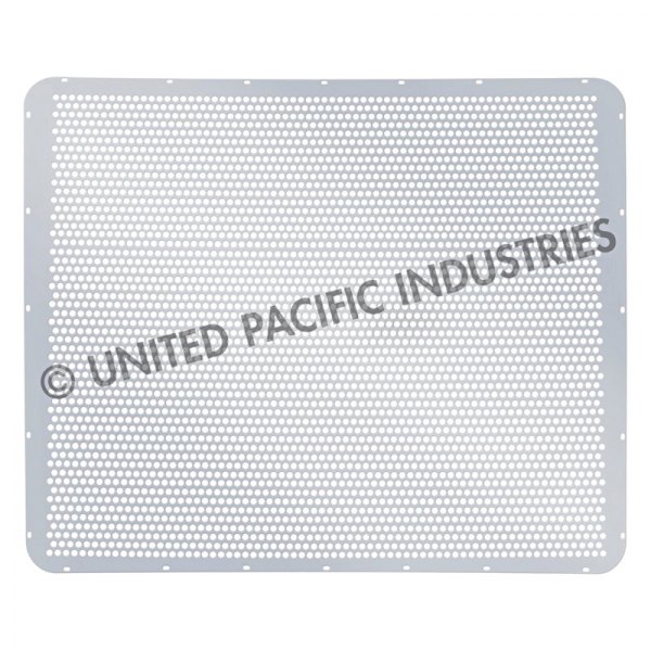 United Pacific® - 1-Pc Polished Alternating Round Hole Laser Cut Main Grille
